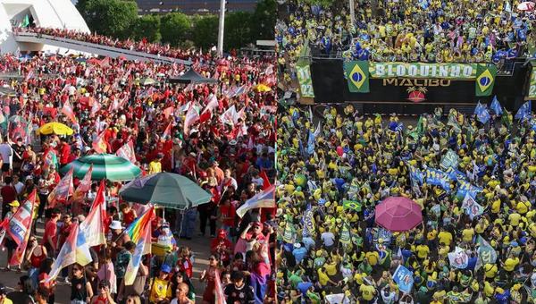 Em Brasília, atos por Lula e Flávio ficam a 2 km de distância