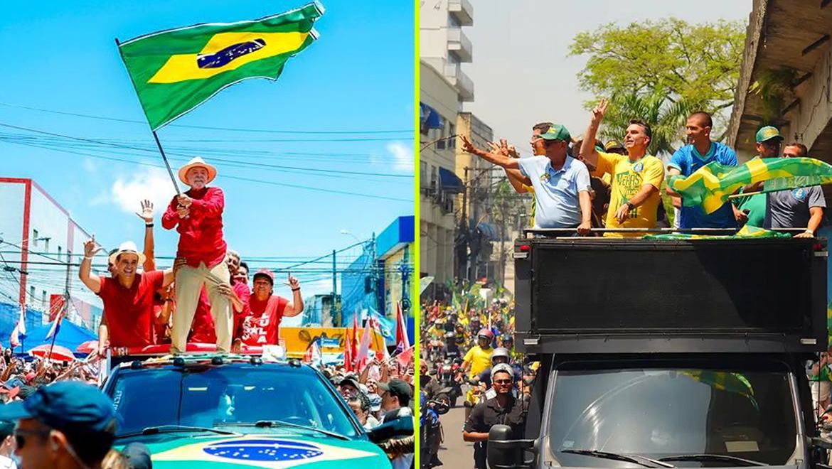 Lula faz comício em Natal e Flávio participa de moto-carreata no Rio