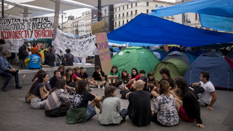 Protestos em Madri entram no 3º dia após despejo de aposentada